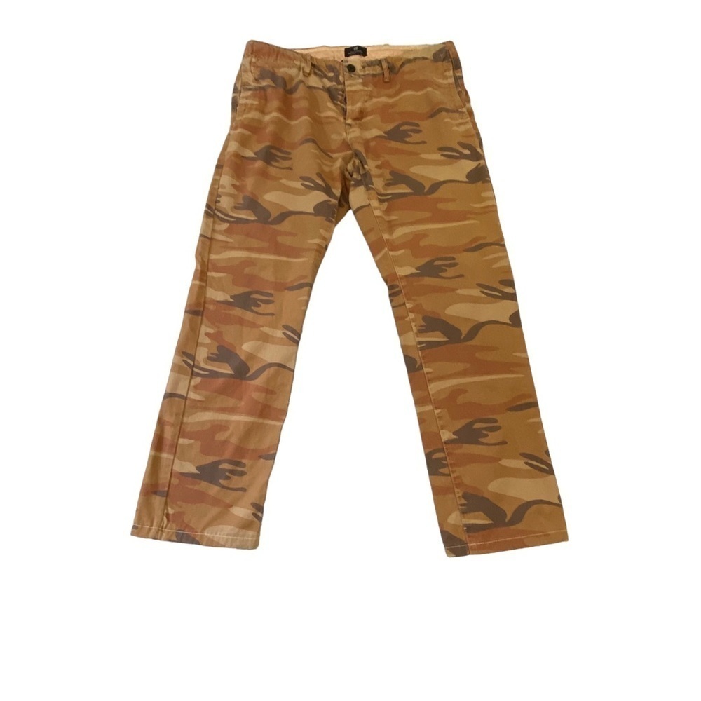 SCOTCH and Soda Warren camo combat pants cognac camel button fly 100% cotton 33